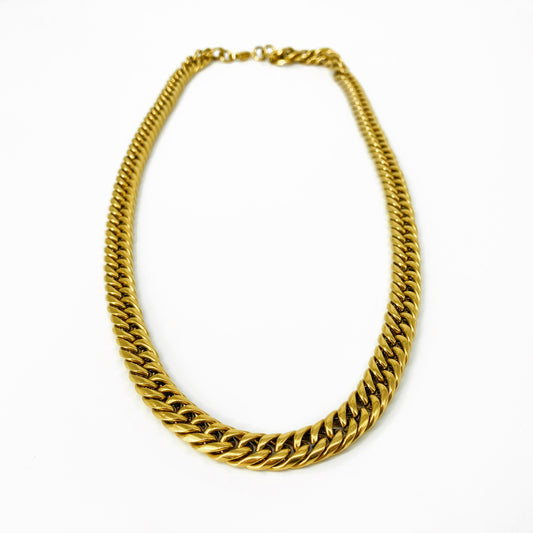 “King” 14k Gold Vermeil Cuban Link Chain