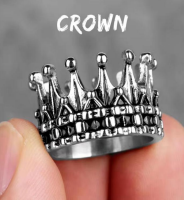 Men's Crown Ring - Silver