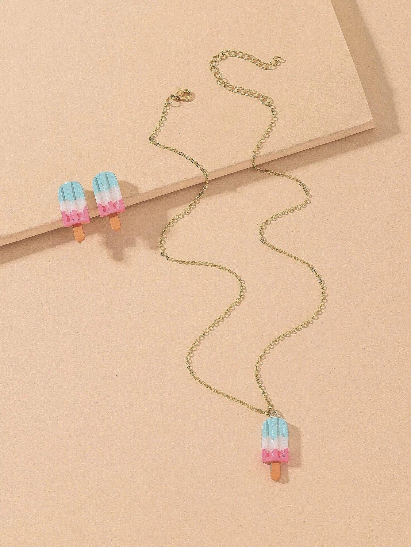 “My Little Firecracker” Popsicle Jewelry Set