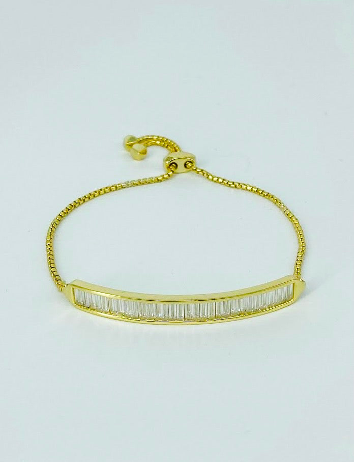 Adjustable Gold Bling Bracelet